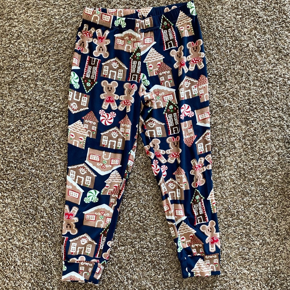 Mickey and Minnie Gingerbread Pajama Pants